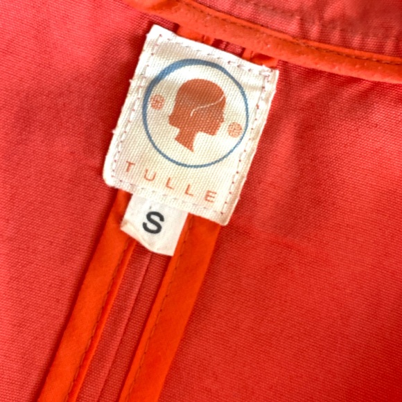 ANTHROPOLOGIE TULLE | Coral Mid Length Jacket - Picture 7 of 9